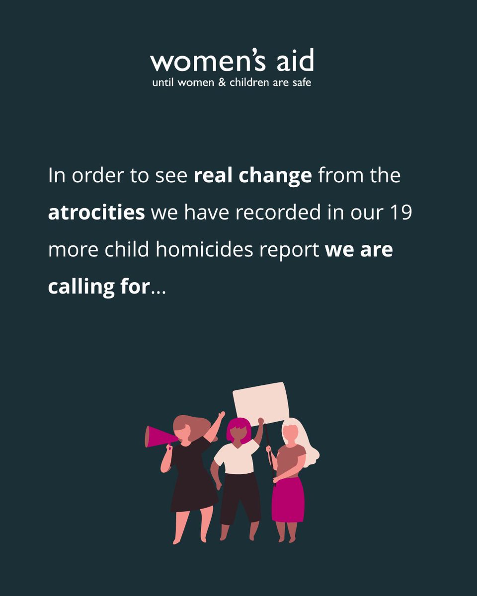 womensaid's tweet photo. Hear them or grieve them. What our 19 Homicides Report recommends to ensure future safety of children in family courts. 

Read more here: https://t.co/Qo9dqjMRu7 https://t.co/D4jycpIhWO