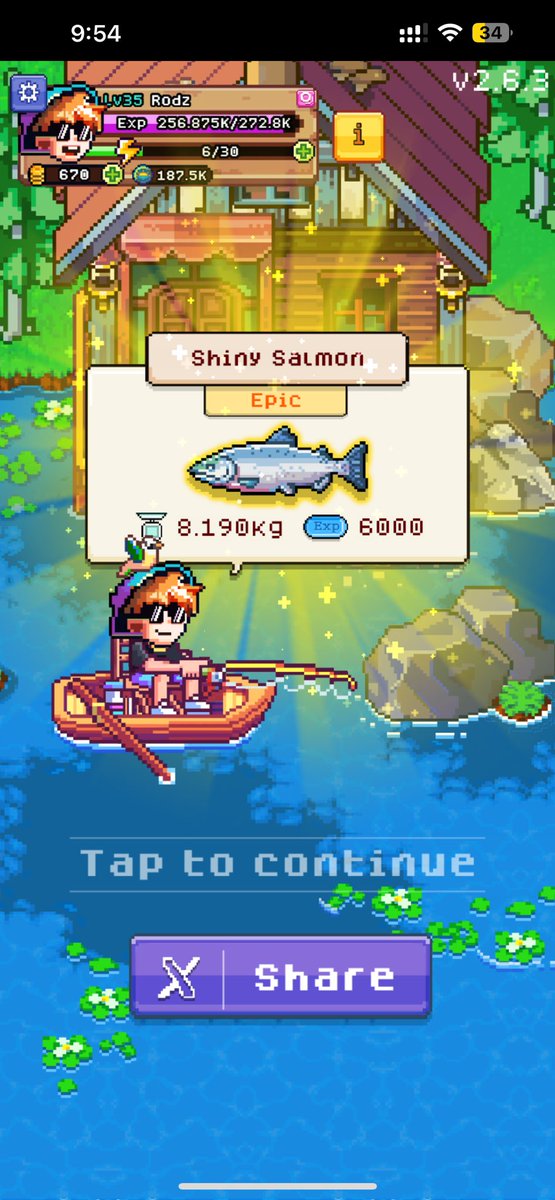 KorbeLim's tweet photo. I caught a Epic Fish - Shiny Salmon fish ✌️ 
Join with me https://t.co/hnntysz2NP #fishing_frenzy https://t.co/UMG8A01tEt