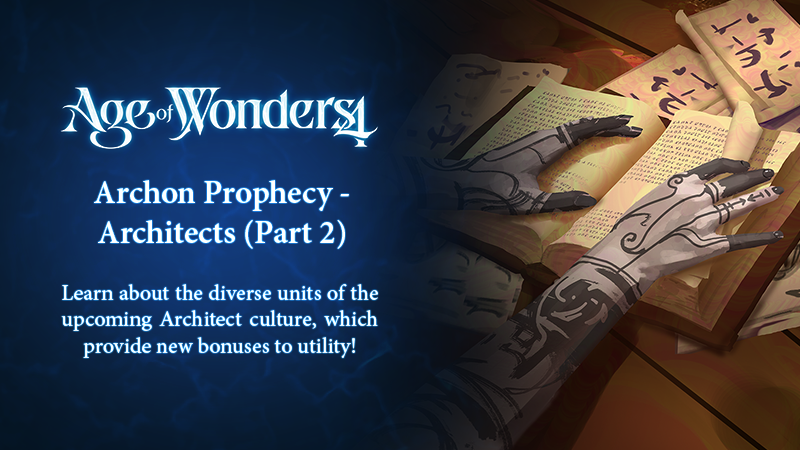 Another week, another dev diary! 🪩

This time, we go into the new units of the Architect culture! These units are designed to improve utility by remaining relevant even during late-game play!

Read more: bit.ly/aow4-dd44