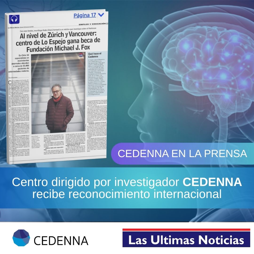 ☺️El CETRAM, dirigido por el Dr. Pedro Chana, investigador de CEDENNA, fue seleccionado por la Fundación Michael J. Fox para la prestigiosa beca Edmond J. Safra.
🔬 Único centro en Latinoamérica entre 8 a nivel mundial.
🔗lun.com/lunmobileiphon…