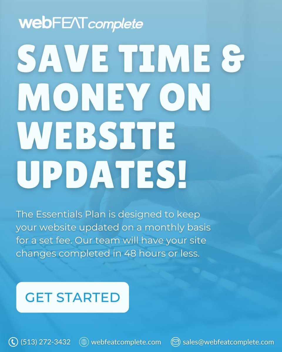 webFEATComplete's tweet photo. Tired of juggling website updates? Let us handle it! 🤝

With our Essentials Plan, you get unlimited updates—content, design, you name it—handled by pros and done in 48 hours or less.

Focus on your business while we take care of the details, all at a budget-friendly rate. 💻 https://t.co/ooZQmyE8yM