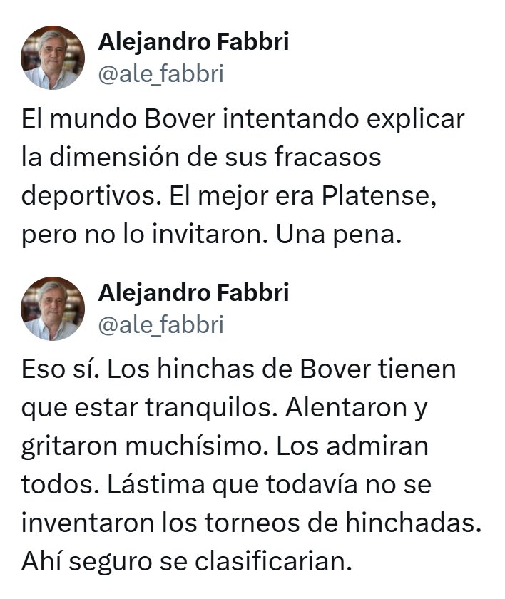 porquetendencia's tweet photo. "Fabbri":
Por los tweets que publicó @ale_fabbri tras la eliminación de Boca y River en la #FIFACWC https://t.co/11QaNtRAs1