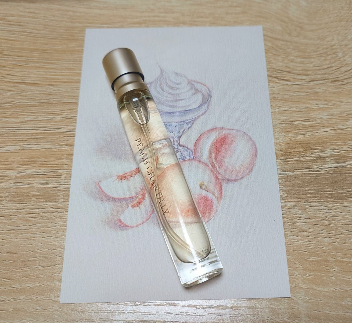 ピーチシャンティ 甘過ぎないピーチで良かった🍑 早速明日付けていこー