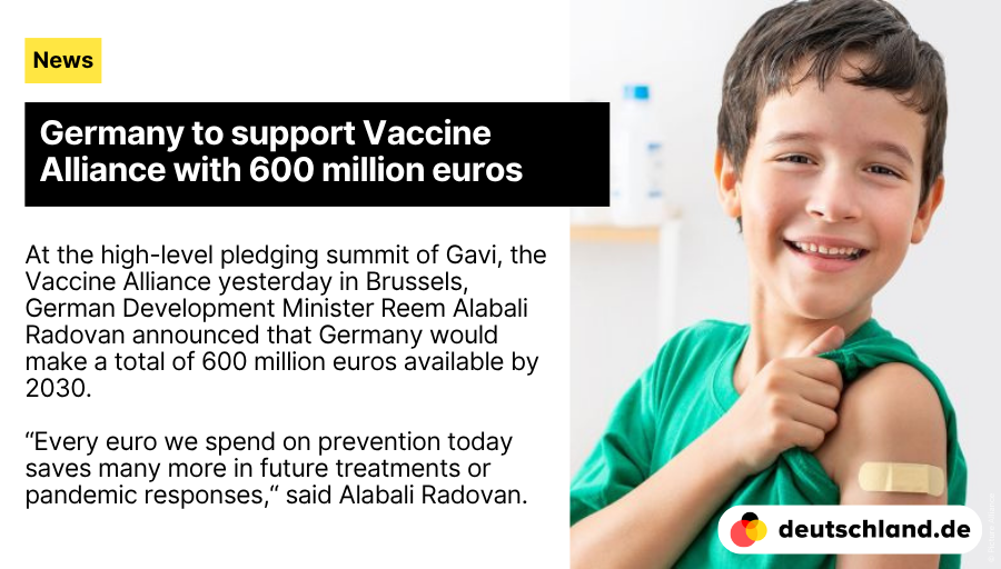 +++ Germany to support #Vaccine Alliance with 600 million euros

🇩🇪 Here you will find the most important information on Germany's #foreignpolicy and international relations.

👉 deutschland.de/en/news/german…

#NewsDE