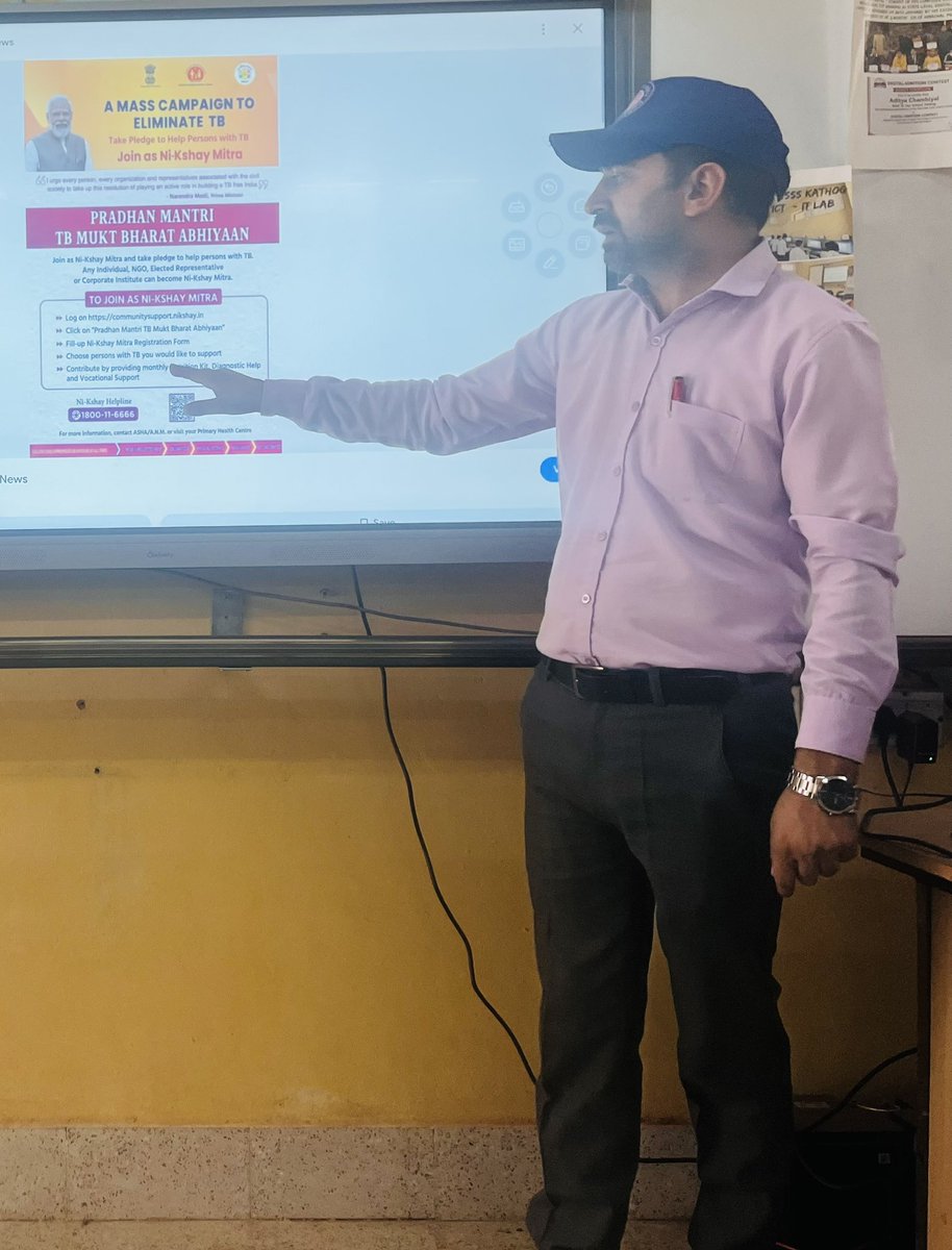 NSS UNIT GSSS KATHOG (@nssgssskathog) on Twitter photo Awareness campaign in r/o TB MUKT BHARAT ABHIYAN was organized for Volunteers of NSS UNIT GSSS KATHOG DISTT KANGRA.
20 Volunteers were made community influencers to aware of Cause and Myths about TB , schemes of Govt including NIKSHAY Mitra . <a href="/dtohpkgr/">TB Mukt Bharat | Kangra Himachal (India)</a> <a href="/TbDivision/">Central TB Division | #TBMuktBharat</a> <a href="/mukt_tb/">TB Mukt Bharat - Himachal</a> Awareness campaign in r/o TB MUKT BHARAT ABHIYAN was organized for Volunteers of NSS UNIT GSSS KATHOG DISTT KANGRA.
20 Volunteers were made community influencers to aware of Cause and Myths about TB , schemes of Govt including NIKSHAY Mitra . <a href="/dtohpkgr/">TB Mukt Bharat | Kangra Himachal (India)</a> <a href="/TbDivision/">Central TB Division | #TBMuktBharat</a> <a href="/mukt_tb/">TB Mukt Bharat - Himachal</a>