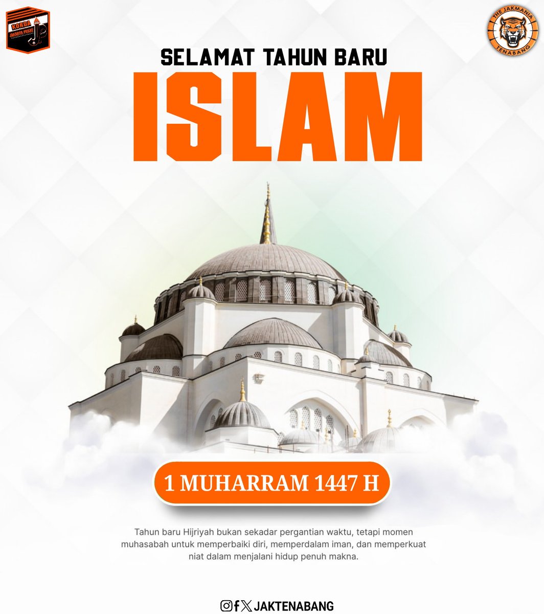 𝐒𝐞𝐥𝐚𝐦𝐚𝐭 𝐌𝐞𝐦𝐩𝐞𝐫𝐢𝐧𝐠𝐚𝐭𝐢 𝐓𝐚𝐡𝐮𝐧 𝐁𝐚𝐫𝐮 𝐈𝐬𝐥𝐚𝐦 𝟏𝟒𝟒𝟕 𝐇✨

#Jakmaniatenabang
#Jakangeltenabang
#PersijaSelamanya