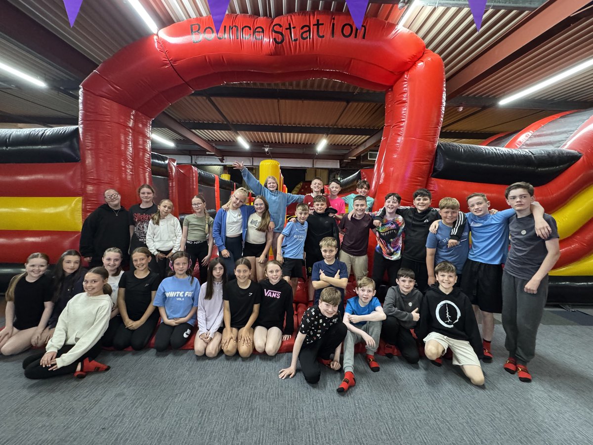 Our P7s are having lots fun at Bounce Station. A well-deserved reward for all their hard work this year. 🫶🏻