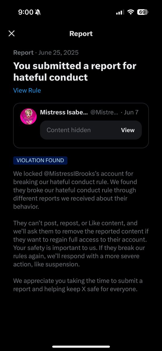 Hey <a href="/_BussyQueen/">BUSSY QUEEN</a> looks like M-I-B got a B-A-N for some of her hateful tweets.