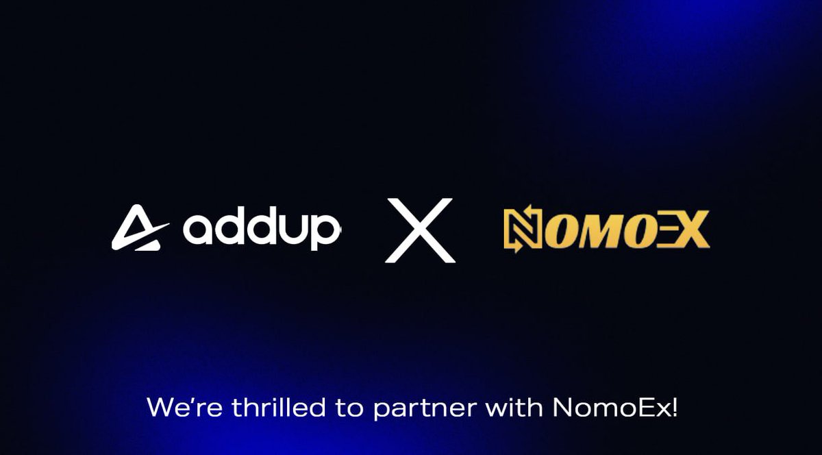 AddUp (@addup_exchange) on Twitter photo 🚀 AddUp x NomoEx — One Platform, Endless Crypto Possibilities
We’re thrilled to partner with <a href="/nomoex_global/">NOMOEX Global</a>, a next-gen trading & payment ecosystem designed for both pros and everyday users. From smart trading tools to QR crypto payments — they’ve got it all 🔥
💥 To kick 🚀 AddUp x NomoEx — One Platform, Endless Crypto Possibilities
We’re thrilled to partner with <a href="/nomoex_global/">NOMOEX Global</a>, a next-gen trading & payment ecosystem designed for both pros and everyday users. From smart trading tools to QR crypto payments — they’ve got it all 🔥
💥 To kick