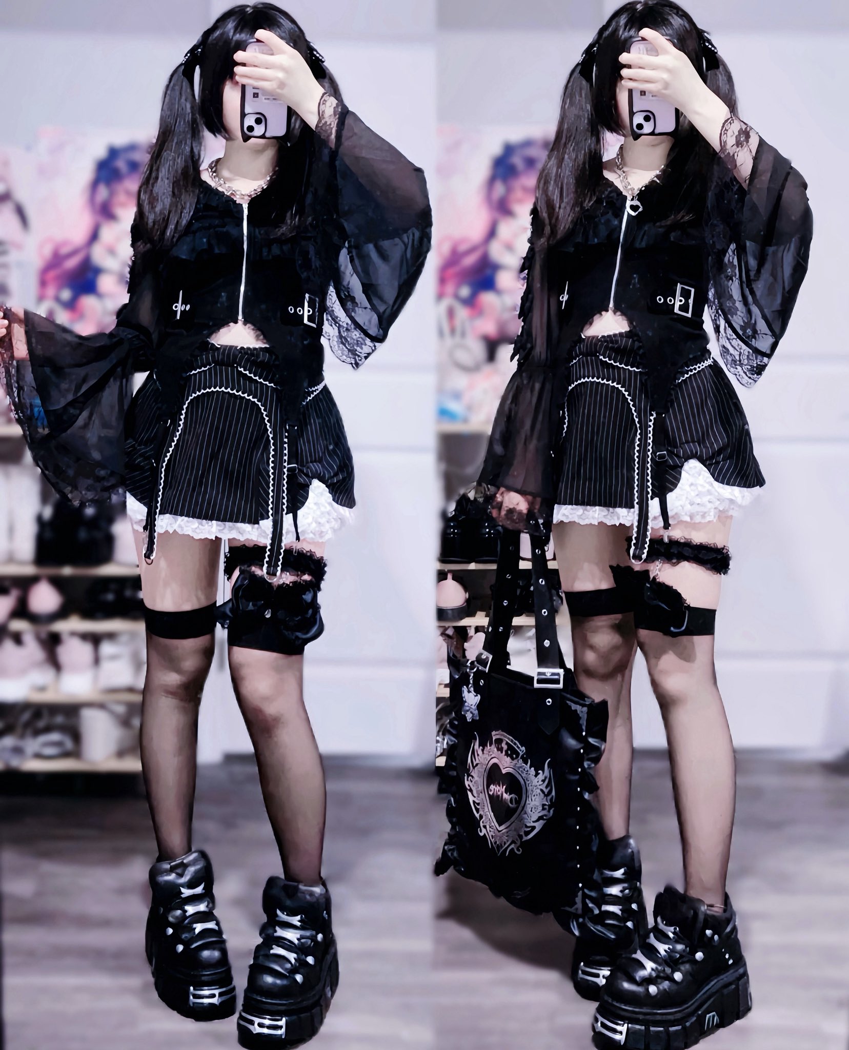avenchumu Frill heart stone logo skirt（AVENCHUMU – MultiPal