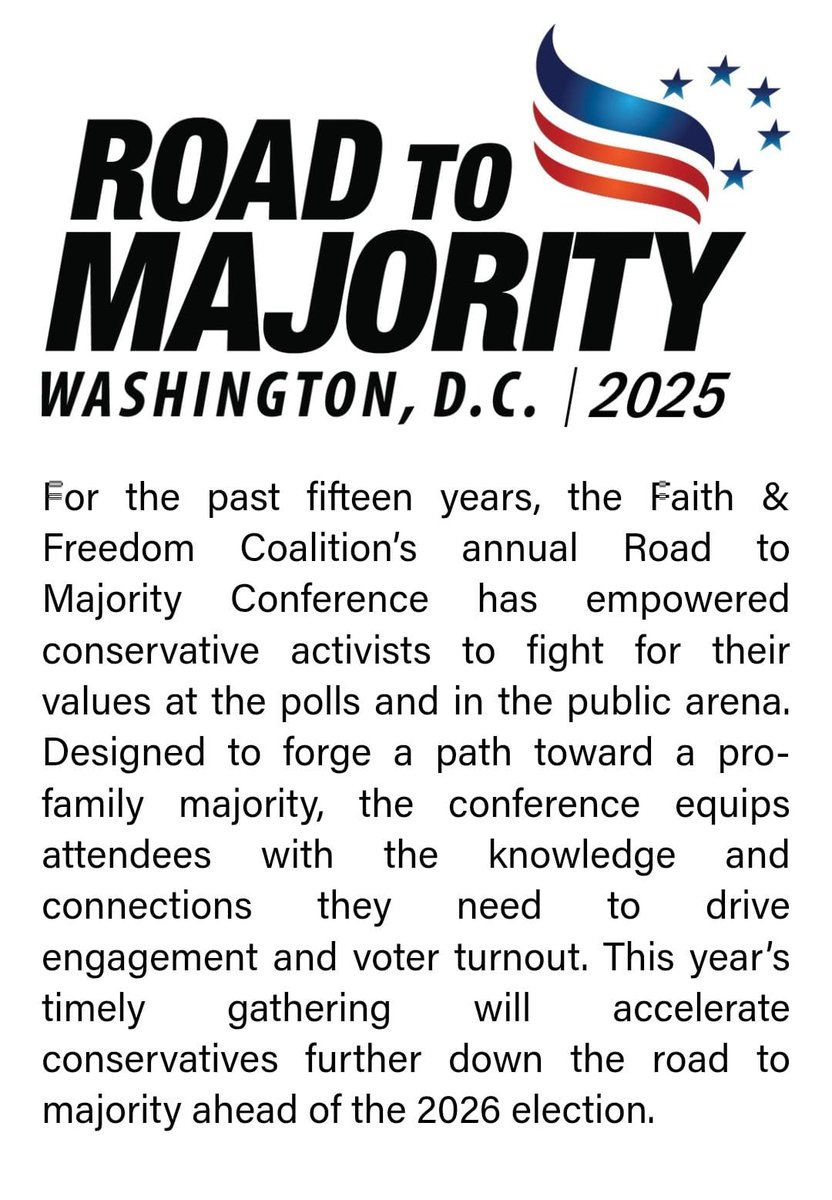 _CAMINO A LA MAYORÍA // WASHINGTON D.C. | 2025_

Aprovechamos para saludar desde Washington DC, a todos los sectores conservadores de RD. Nos encontramos participando en este gran Cónclave de la Democracia y la Libertad.

Durante los últimos quince años, la Conferencia anual