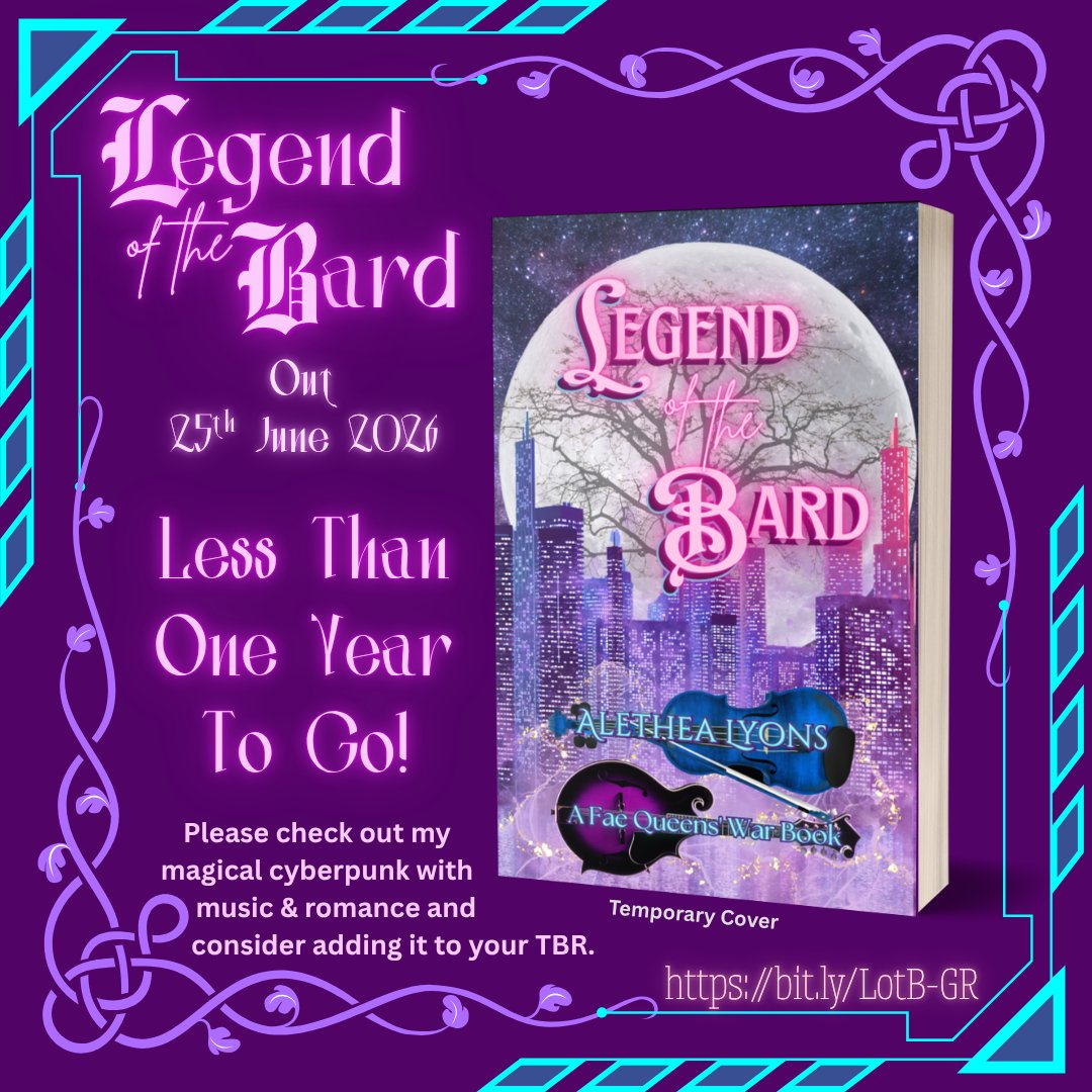 I had the date wrong in my head.
I thought it was 1 year today, but it was actually 1 year yesterday. Shh.

Anyway! If you like fae, queer &amp; mental health rep, tech and magic, and some sizzling tension underneath it all, please check out this brand new, standalone coming in 2026.