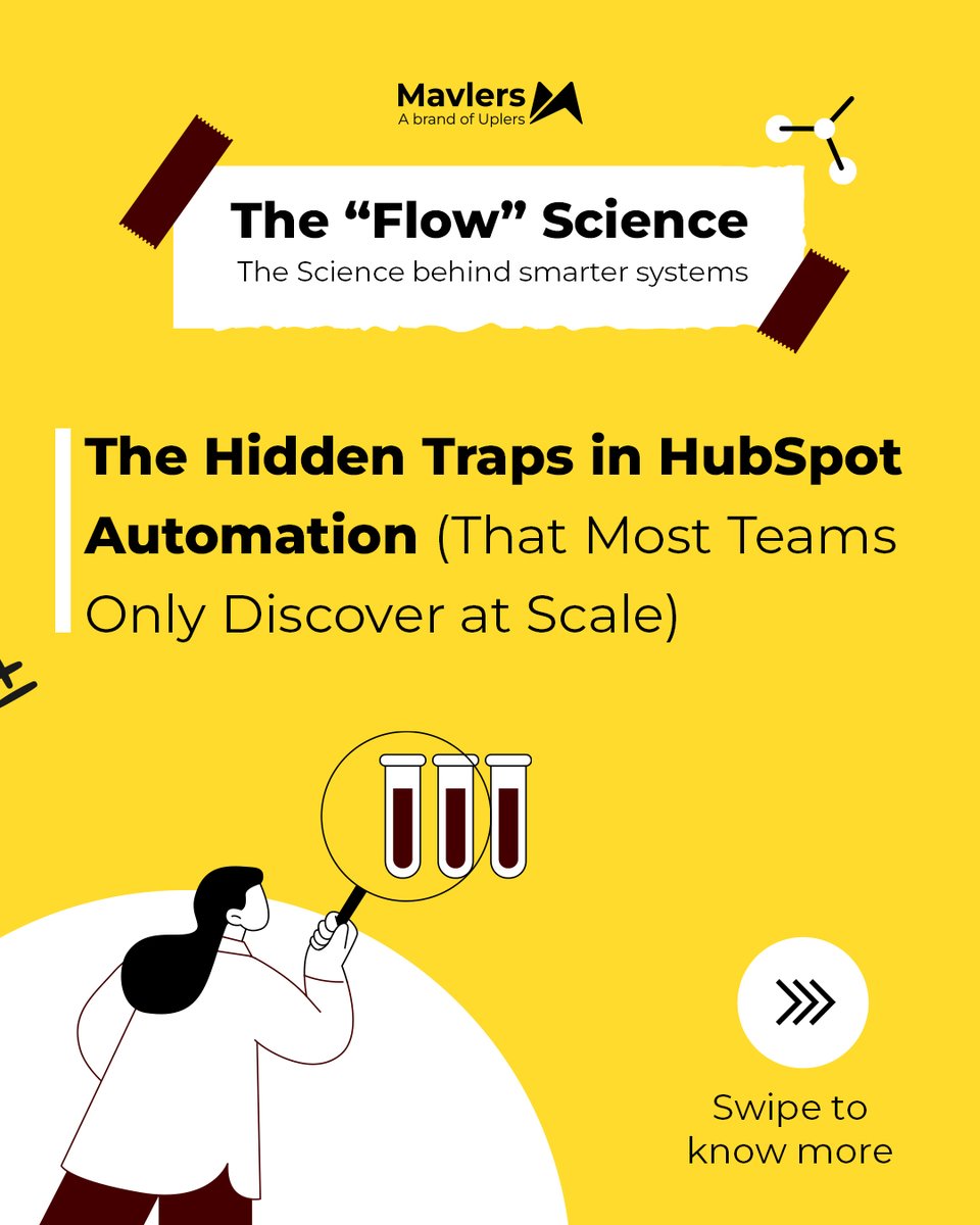 wearemavlers's tweet image. Episode 12 #FlowScience: HubSpot&apos;s hidden scaling pitfalls.
Real results: 
→ Viessmann: +57% conversions 
→ Springly: Fixed data loops 
→ Handled: Scaled to 121 locations 
→ MapMyCustomers: 60% faster responses
Most issues hit at scale, not launch.