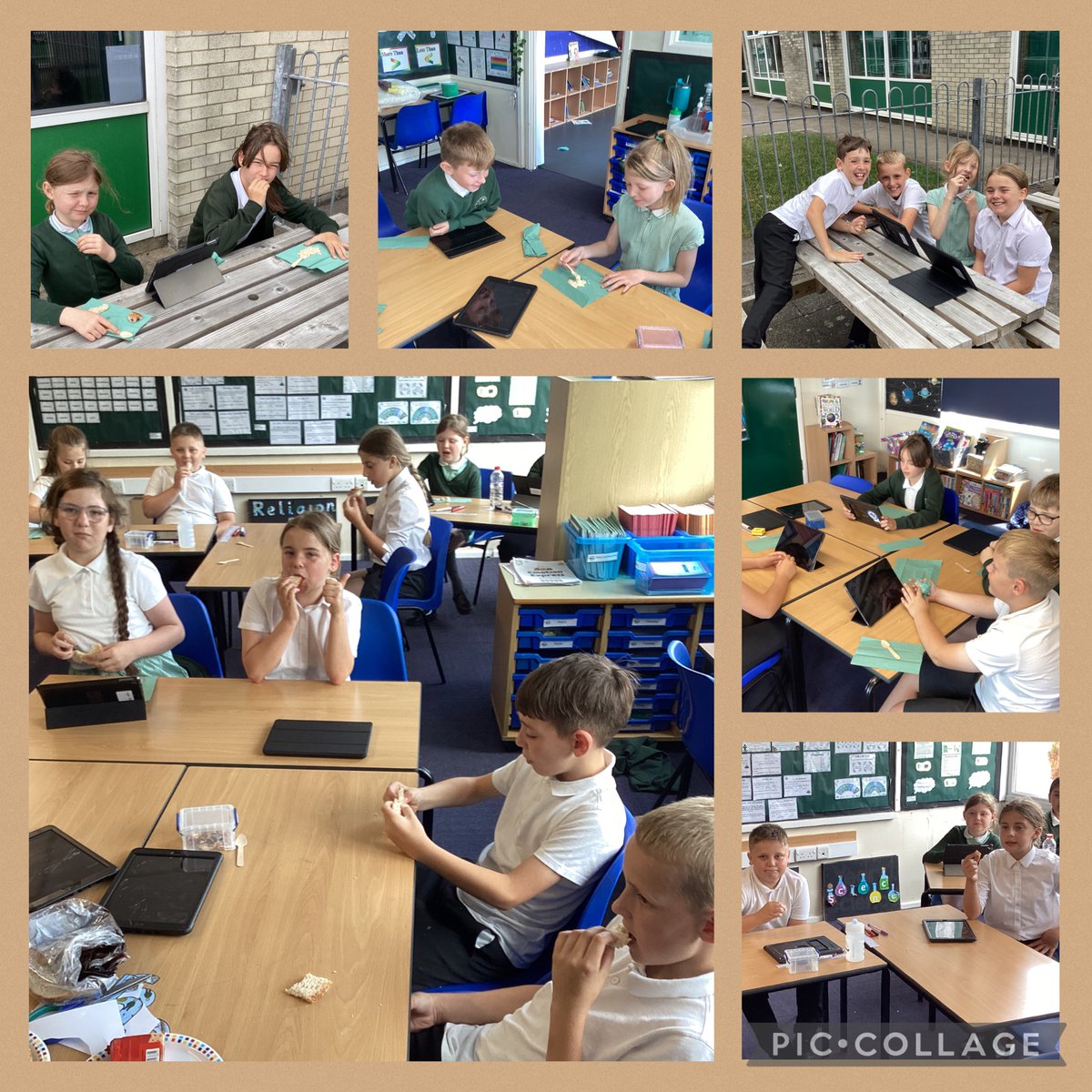 BaderPrimary's tweet photo. Today in Y5, we have been trying foods similar to those eaten by the Anglo Saxons. The shortbread went down a treat! #BaderDT #RRS #Article29 https://t.co/CjY8NR6RO4