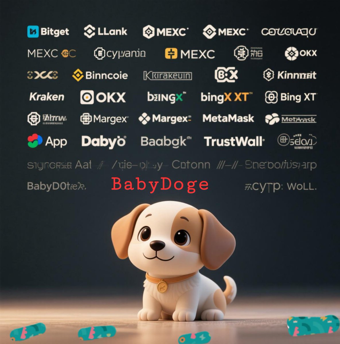 RenanteJavierto's tweet photo. I believe BabyDoge will be listed on all crypto wallet apps.❤️❤️❤️
#BabyDoge 
#BabyDogeCoin https://t.co/jJkKcbFbJZ