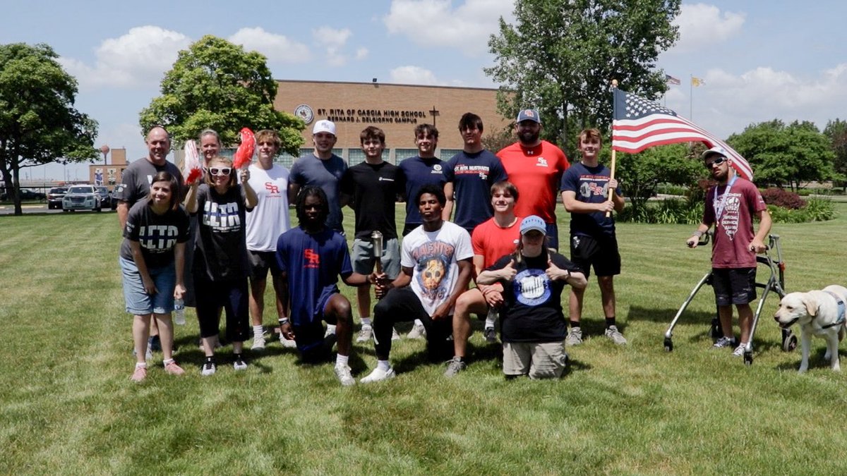 St. Rita Football (@stritafootball) on Twitter photo Last week, a few of our Student Athletes had the honor to cheer on and support <a href="/CookSheriffIL/">Cook County Sheriff's Office</a> and <a href="/SpecialOlympics/">Special Olympics</a> Illinois Torch Run. St. Rita was one of the water stops on the route and we made sure to join in on the run and cheer them on! Last week, a few of our Student Athletes had the honor to cheer on and support <a href="/CookSheriffIL/">Cook County Sheriff's Office</a> and <a href="/SpecialOlympics/">Special Olympics</a> Illinois Torch Run. St. Rita was one of the water stops on the route and we made sure to join in on the run and cheer them on!