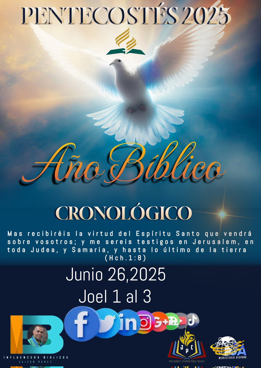 EliezerPrez8's tweet photo. Hoy es #Jueves_26_de_Junio,2025.
En este día y por la gracia de Dios; seguimos con el estudio de #Las_Sacradas_Escrituras. Te invito a participar del #Año_Biblico_Cronológico #PENTECOSTÉS2025 .Porcion de hoy el libro de  #Joel.

Leamos #La_Biblia cada día. https://t.co/KDC8OJUjGf
