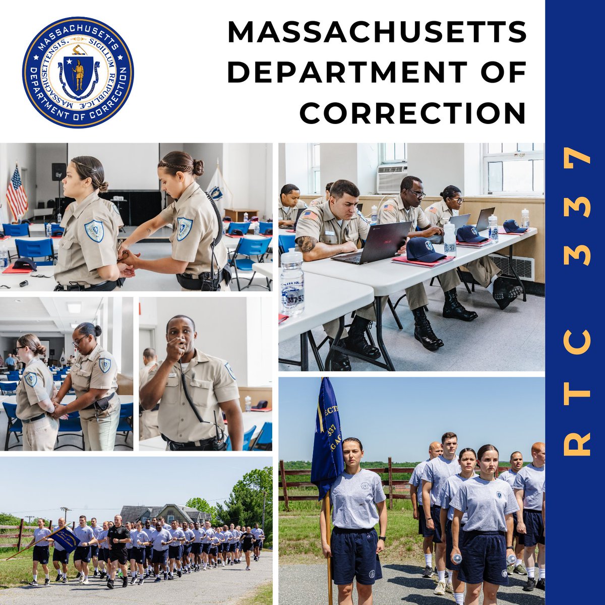 MACorrections's tweet image. RTC 337 recruits are building their skills as they progress through the academy. They learned safety protocols, emergency response tactics, transportation procedures, and the importance of professionalism in every interaction as they prepare to begin their careers with the DOC.