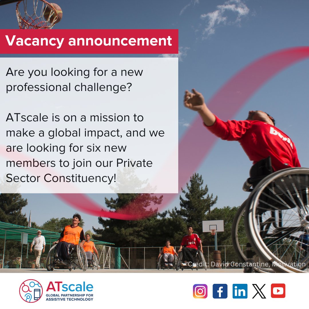 🚀 Call for Nominations: ATscale is seeking up to six new members to join its #PrivateSector Constituency!

More details on how to apply 👉 ow.ly/K2Ns50VnUFQ

Be part of the change!
Please share with relevant people!
#UnlockTheEveryday #ATChangesLives