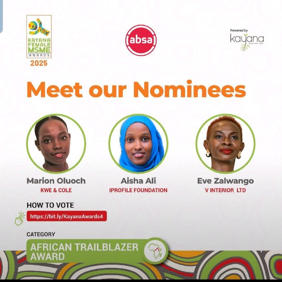 🛎What do you do when your friend is nominated for the same award as you?
You pause, you smile 😊 and then you vote for her.

That’s exactly what I’m doing for Eve Zalwango  in the Kayana Female MSME Awards.

Because before the nominations, before the applause, there was Eve,a