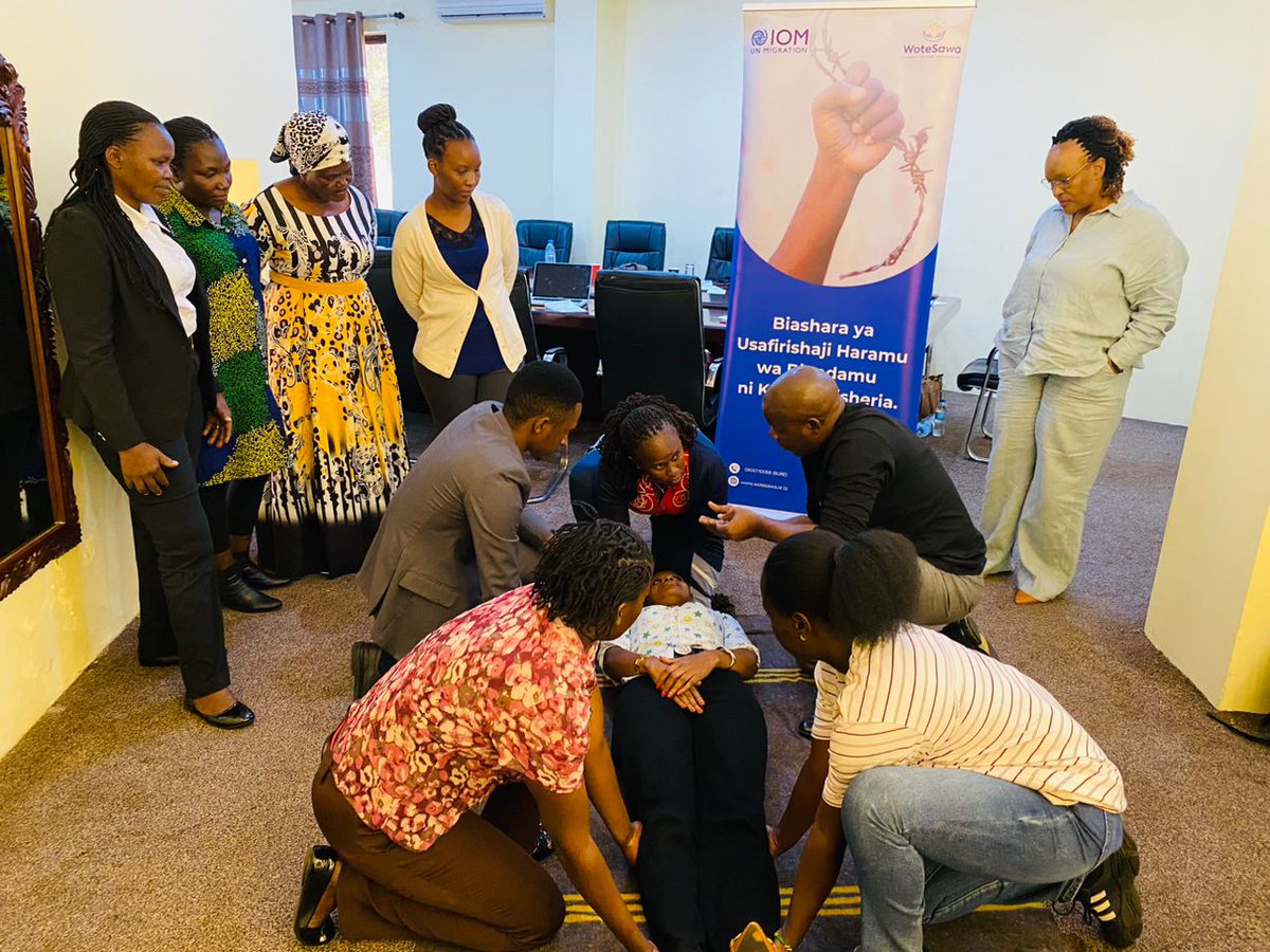 IOM Tanzania (@iomtanzania) on Twitter photo With Funding from @JTIP_State ,IOM Tanzania has organized a 3-day (25 – 27 June 2025) First Aid training of staff from shelters for vulnerable children from Dar es Salaam, #Ngara, #Kasulu, #Mwanza, operated by #Wotesawa and <a href="/CourageWorld/">Courage Worldwide</a> Worldwide respectively.
#VoTProtection With Funding from @JTIP_State ,IOM Tanzania has organized a 3-day (25 – 27 June 2025) First Aid training of staff from shelters for vulnerable children from Dar es Salaam, #Ngara, #Kasulu, #Mwanza, operated by #Wotesawa and <a href="/CourageWorld/">Courage Worldwide</a> Worldwide respectively.
#VoTProtection