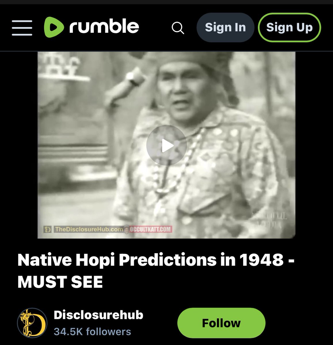 Native Hopi Predictions in 1948 Tablet Rings INSANELY TRUE TODAY..  MUST SEE!

In Predictions:
Nothing can Stop the Man with Red Hat 
Immigration Chaos
Radio Frequencies and Air Planes
Sickness from Direct Energy Weapons
Storms and Earthquakes
Massive Ships (House in sky)
Nazi