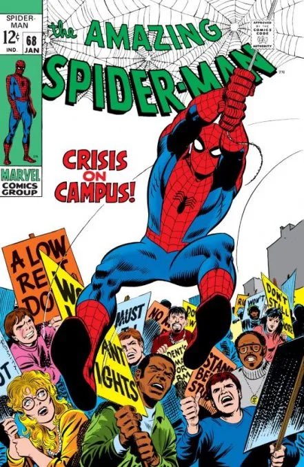 Ultimate Spider-Man 18. Has anyone noticed the homage I did of one of the most famous covers by John Romita Sr.? One of my favorite covers ever. #Romita #Romitafamily #spiderman #amazingspiderman #ultimatespiderman #marvel #marcochecchetto #covers #comicbooks