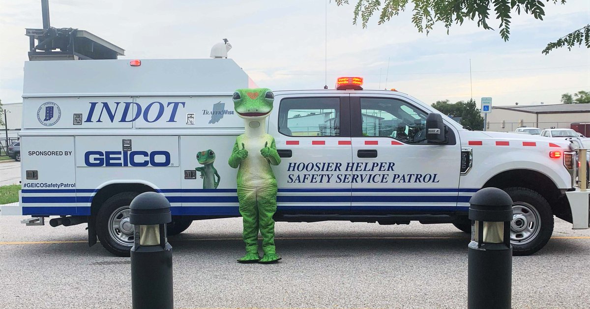 INDOT's tweet image. DYK? A motor vehicle was stolen every 37 seconds in the U.S. in 2024. The INDOT Hoosier Helpers, sponsored by @GEICO, recommend you take your keys, lock doors &amp;amp; windows, park in well-lit areas, &amp;amp; keep valuables out of sight. A little caution goes a long way. #GEICOSafetyPatrol