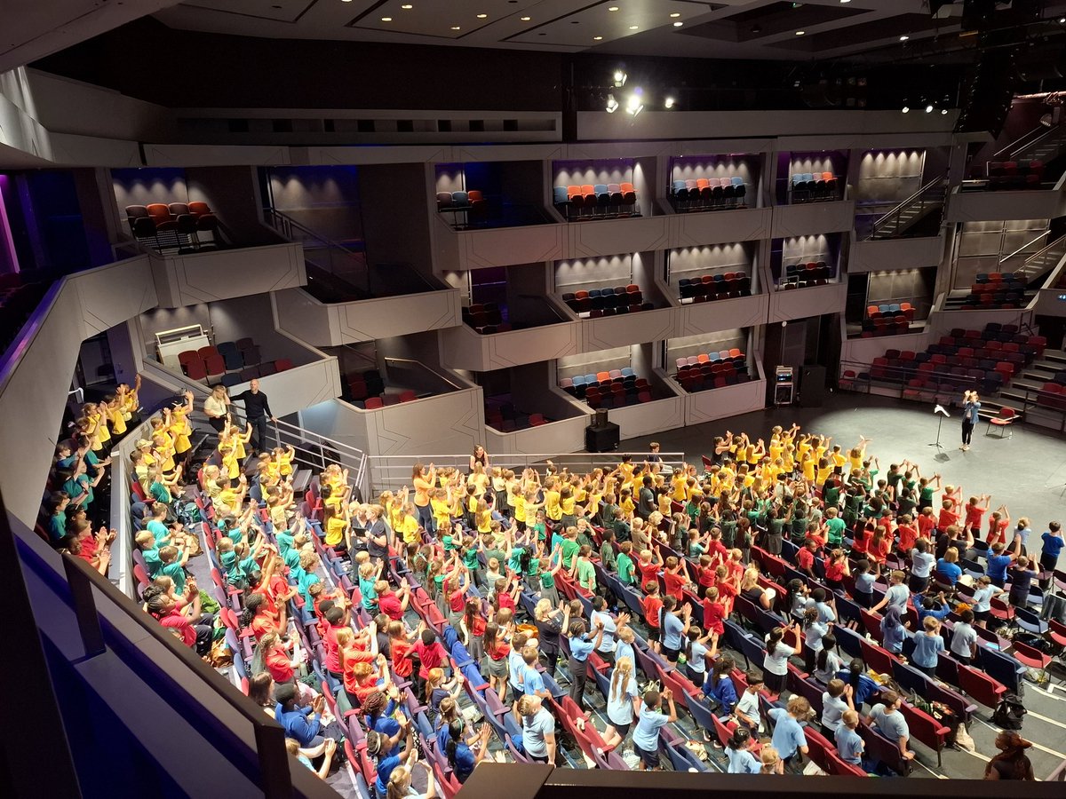 Just Sing rehearsals underway for our second performance! 🎤🥁🎺🎷🎵🎵