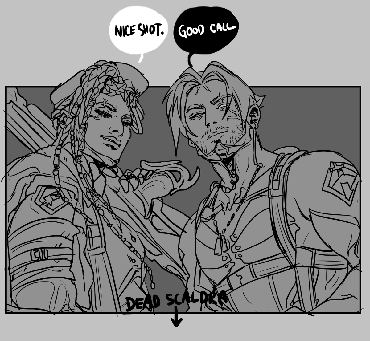 Quinthur quinthur quinthur! Haven't drawn them in a while, but after the new interaction how could I not! #warframe1999 