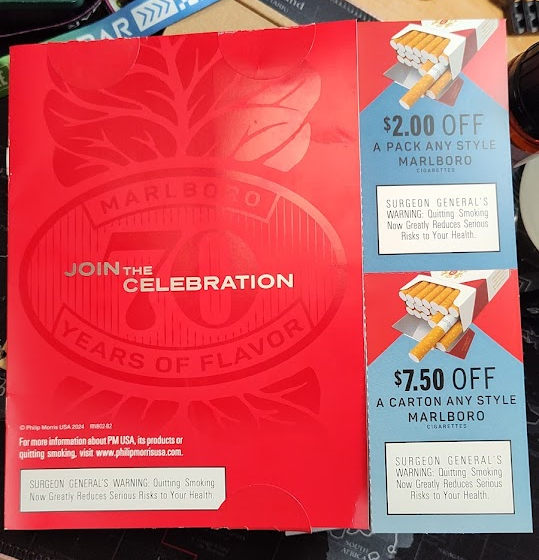 HunkyV's tweet photo. @GrimmGreen Yeah they sent me some last year & I tweeted at pmi asking how can they unsmoke the world if they keep sending combustible tobacco coupons instead of #THRwork coupons. PMI said we don't sell combustibles in the US... it's PM USA aka Altria aka musical chairs... keep up fool. SMH https://t.co/hQX9yFteWm