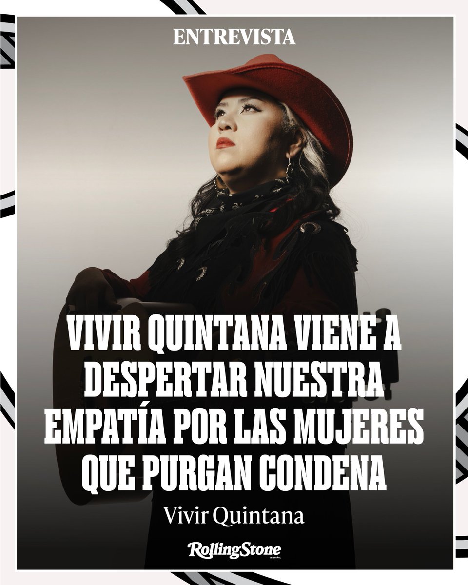 RollingStoneMX's tweet photo. 🌹📣 Después de exploraciones profundas en cárceles de mujeres, @vivirquintana presenta un canto de resistencia: su nuevo álbum lleno de historias reales, emoción y conciencia. Lee lo que nos contó aquí. 👇 

https://t.co/3T0ZOKQBgp 

#RollingStoneEnEspañol #RollingStone #Música https://t.co/rHmwgAzuyD