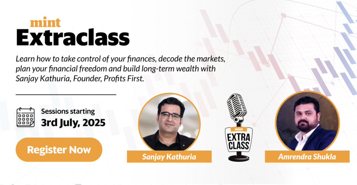 In the upcoming season of <a href="/livemint/">Mint</a>  Extraclass, I'll be engaging with <a href="/sanjaykathuria/">Sanjay Kathuria, CFA</a>  Kathuria, CFA , the Founder of Profits First, to unravel the mystery of FIRE within the context of the Indian financial landscape. Register here : lnkd.in/gqg7TGjk