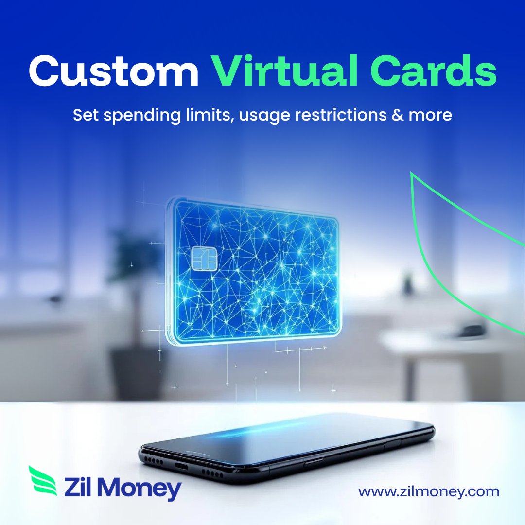 ZilMoney's tweet image. Zil Money’s Free Virtual Card offers customizable spending limits and instant setup. Start using yours today!

Learn more: zilmoney.com/virtual-card/

Click here for interactive demo: zilmoney.storylane.io/share/flpifnzk…

#FreeVirtualCard #BusinessPayments