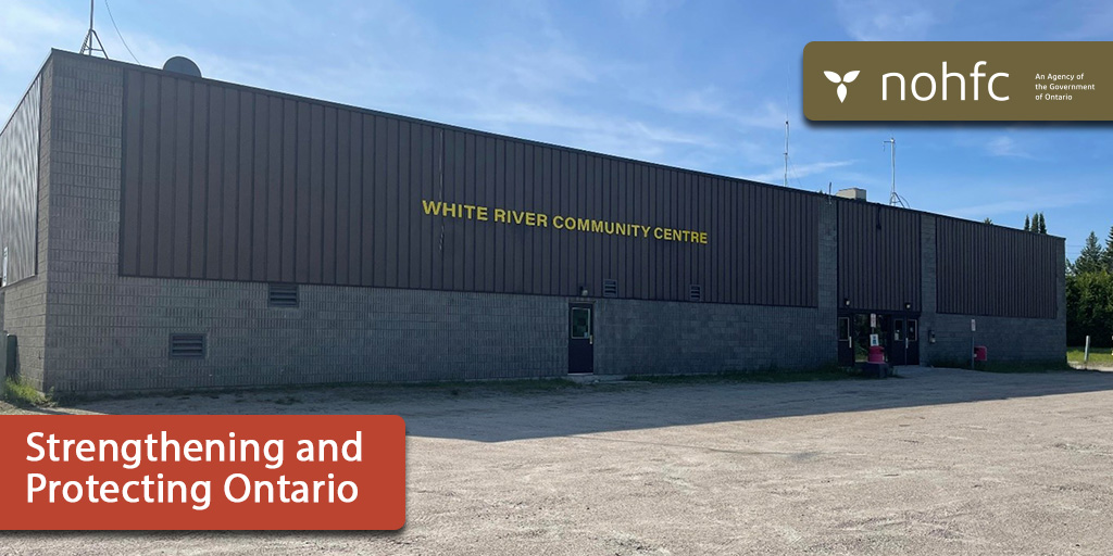 Through the <a href="/NOHFC/">NOHFC</a>, our government is investing $568,875 to help White River replace the roof of its Community Centre. 

We are helping Northern Ontario communities revitalize local facilities, grow the economy and promote active, healthy living: bit.ly/4emzICJ
