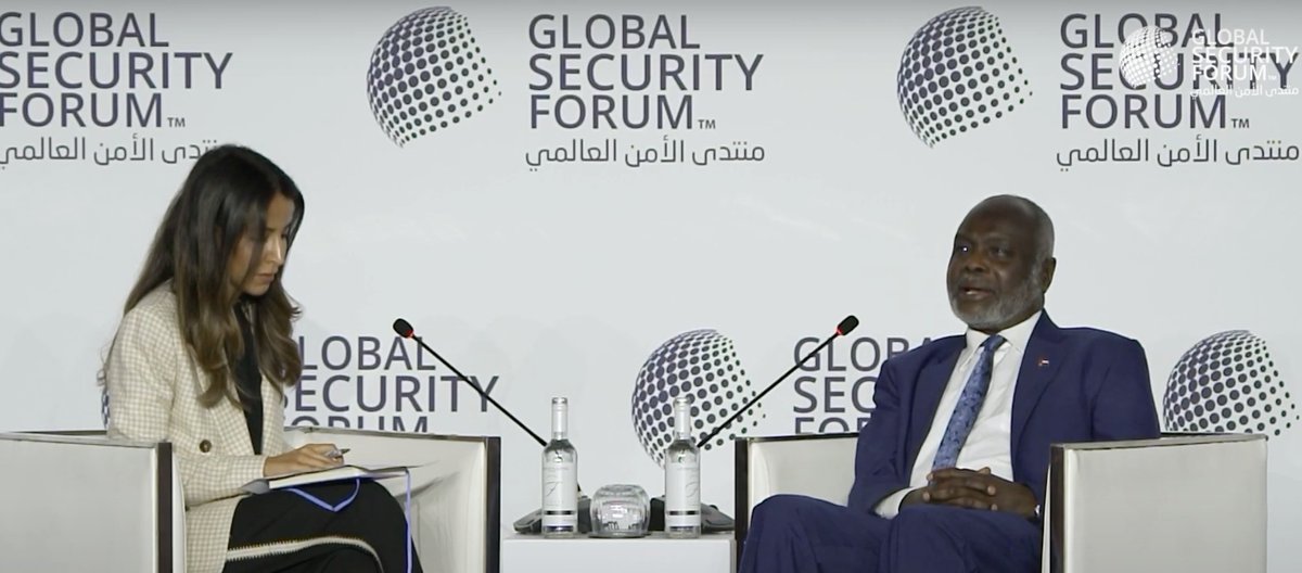 GSECForum's tweet image. 🎥 At #GSF2025 | A High-Level Fireside Chat: His Excellency, Dr. Gibril Ibrahim, Minister of Finance and Economic Planning for the Republic of the Sudan. Moderated by @BBCNawal, International Investigations Correspondent at BBC News.
Watch the full chat: ow.ly/FVFo50Wb1bC