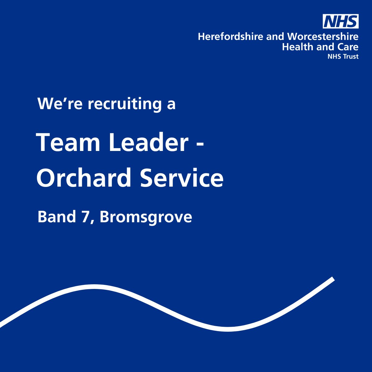 🆕Would you like to lead our community children's nursing team? We're recruiting a Team Leader to join the Orchard Service based in Bromsgrove.

Start your application ➡️ jobs.nhs.uk/candidate/joba…