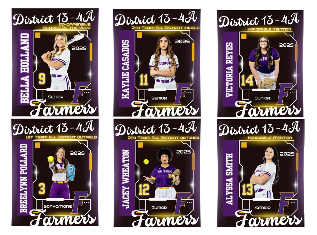 FHSfarmerJOE's tweet photo. It’s been a minute, but we still love celebrating our FHS Softball stars! Congrats to our end-of-year award winners!
#FHSfarmers
#FARMERfamily
#LKGFA
#OlympicSpirit
#GoForThePURPLEandGOLD
#FasterHigherStrongerFHS
#FAMOUSinFARMERSVILLE https://t.co/nifZqs4aWz