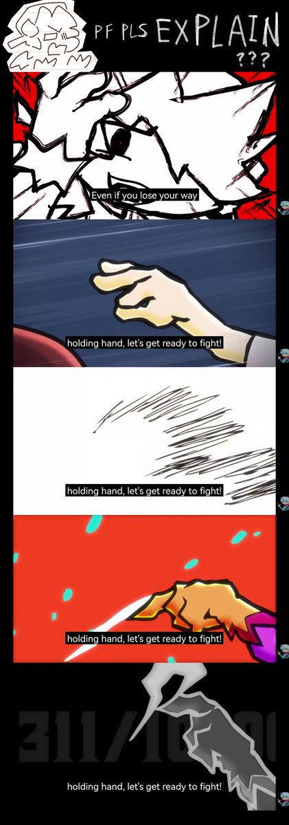 TeacupUFO's tweet image. translation:
You can't save anyone.
You can't even save yourself.
Based on my "Harvester is BF" thoery,
which is somthing like "Harvester is BF from an alternative universe where corruption won and BF gave in or something"
So who is this Harvester AAAAAA
#fnfcorruption