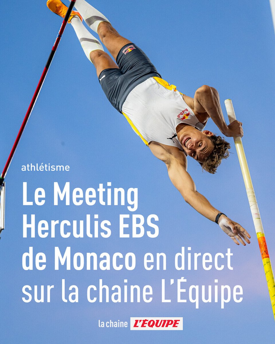 Rendez-vous vendredi 11 juillet à partir de 20h pour suivre en direct le Herculis - Diamond League ! l.lequipe.fr/J3T

#lequipeATHLE