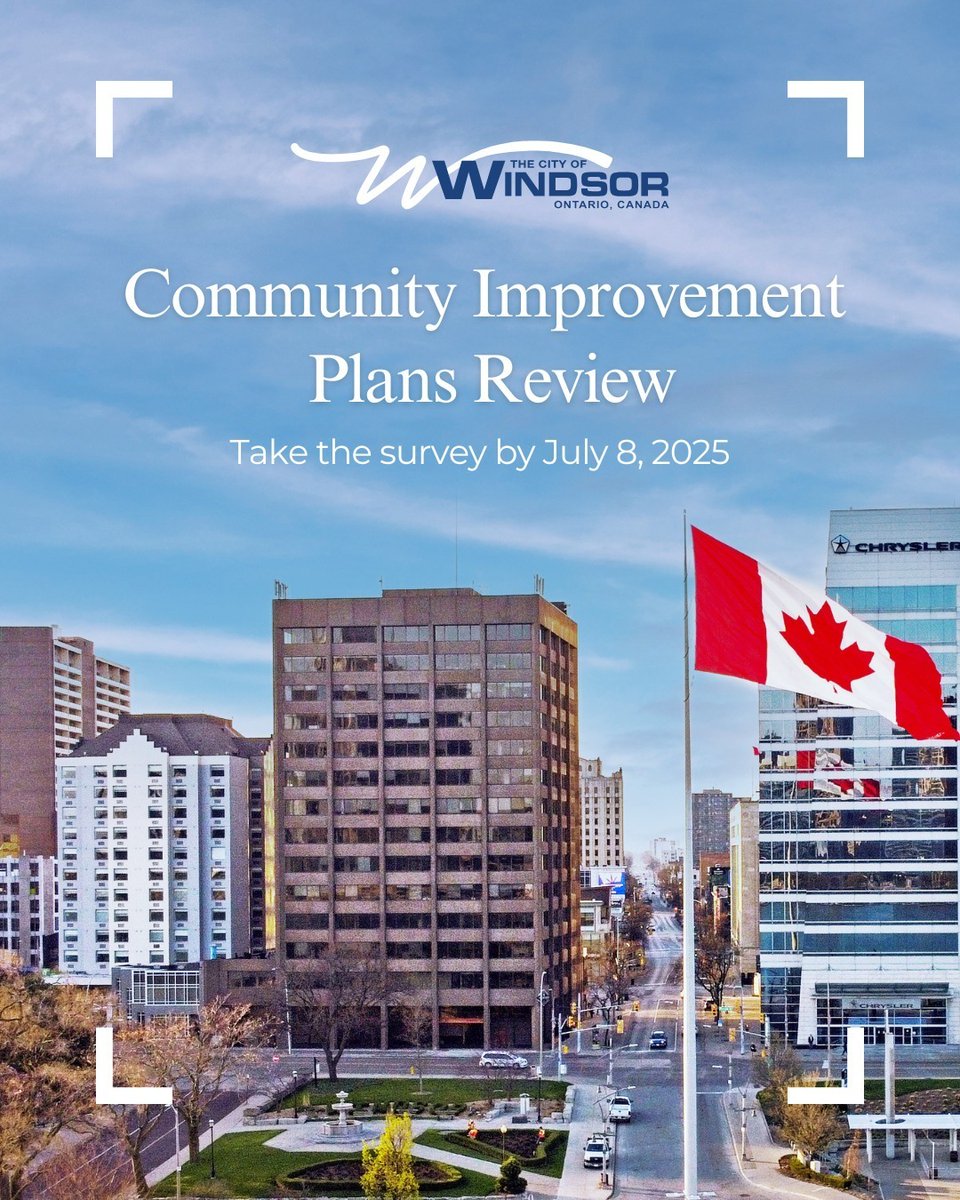 Invest WindsorEssex (@_investwe) on Twitter photo π§ Have Your Say in Windsorβs Future! ποΈ
The <a href="/CityWindsorON/">City of Windsor</a> is currently reviewing its Community Improvement Plans (CIPs) β and your voice matters! π¬β¨
Residents, businesses and community stakeholders are invited to share their thoughts on how #Windsor can better support π§ Have Your Say in Windsorβs Future! ποΈ
The <a href="/CityWindsorON/">City of Windsor</a> is currently reviewing its Community Improvement Plans (CIPs) β and your voice matters! π¬β¨
Residents, businesses and community stakeholders are invited to share their thoughts on how #Windsor can better support