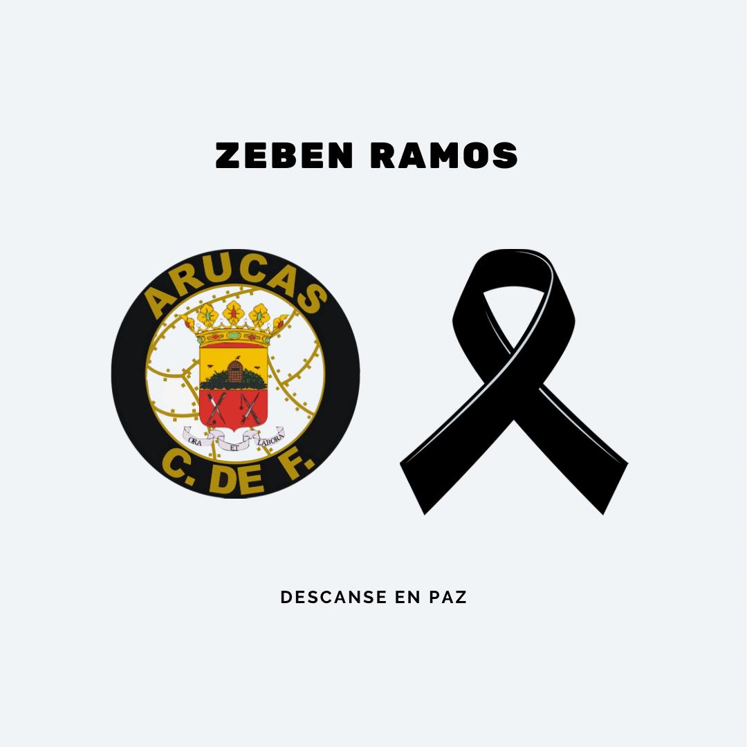 La vida nos golpea cuando menos lo esperamos. 

El Arucas CF, todas las personas que lo componemos y el mundo del fútbol en general, trasladamos mucho ánimo a los familiares, amigos, compañeros y demás personas queridas de ZEBEN RAMOS. 

D.E.P.