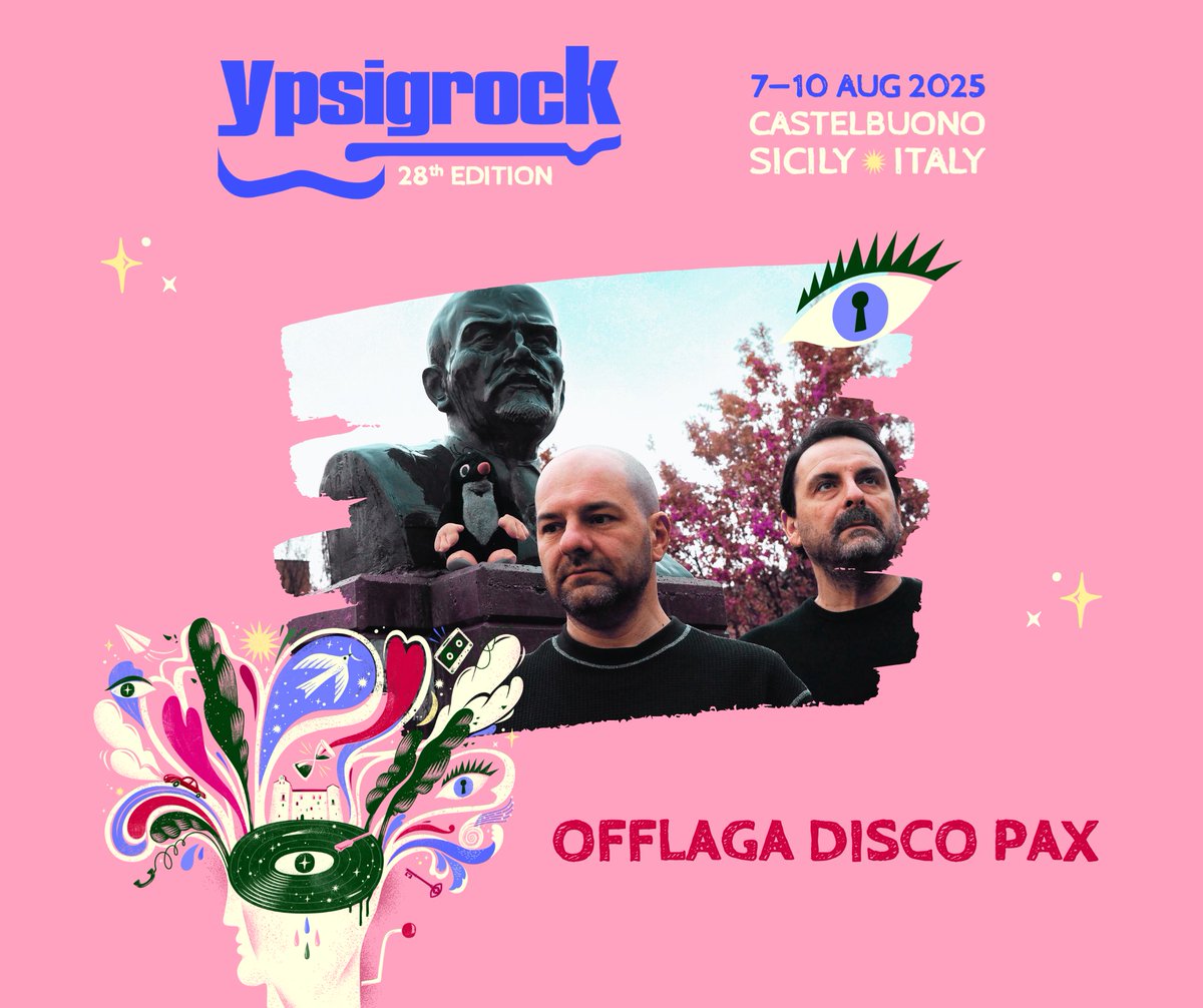 #ypsi25

📆 7 AUG 2025  🌸OFFLAGA DISCO PAX

Il futuro è già nostalgia 💖

TICKETS ➝ DICE: ypsi.link/tickets25
(DAY TICKETS DAY1 ❌ NO LONGER AVAILABLE  ❌)