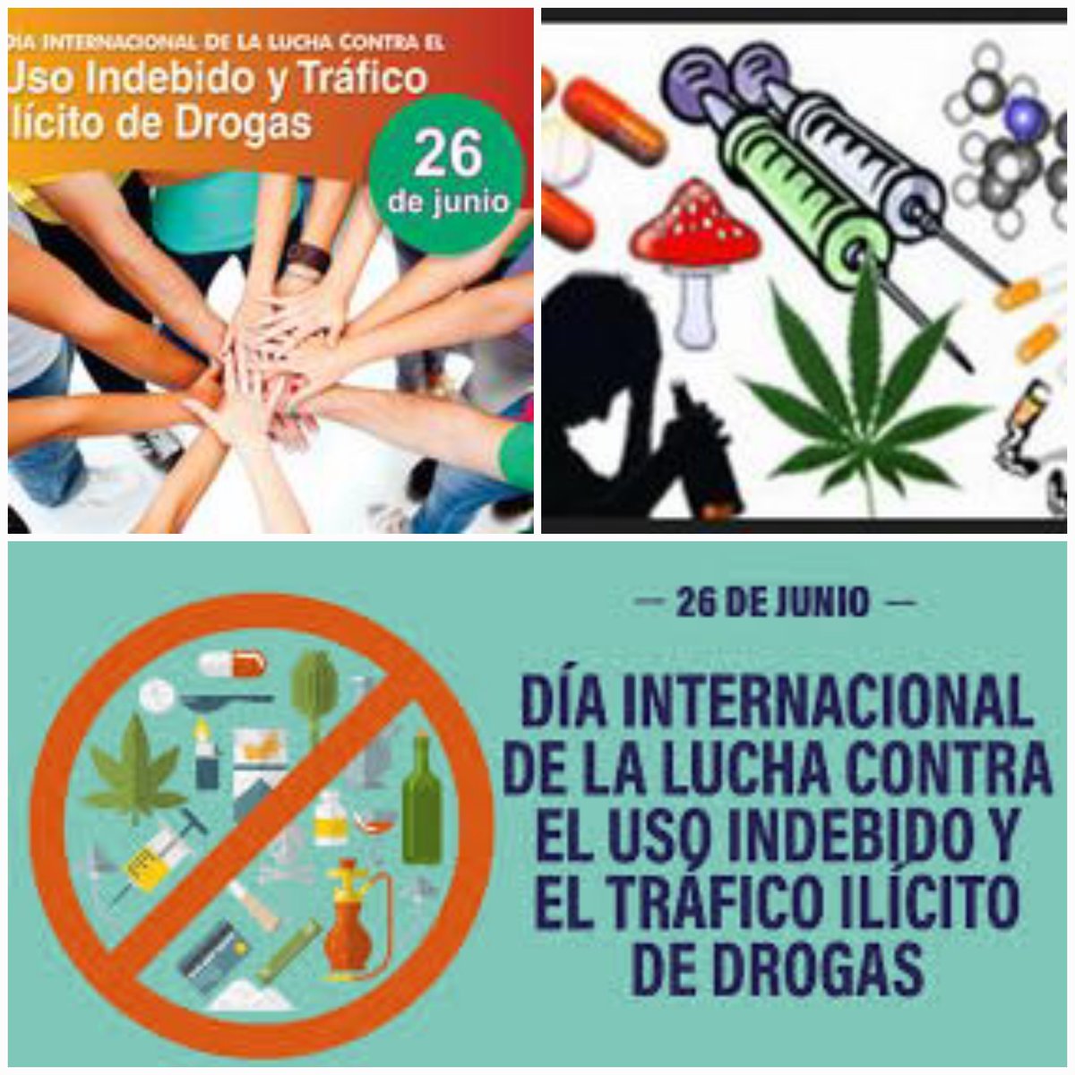 César López González (@csarlogon2504) on Twitter photo 💥La Asamblea General de las Nacional Unidas a través de la Resolución 42/112 proclamó se celebre los 26 de junio de cada año el Día Internacional contra las Drogas. Para promover la lucha contra el consumo y tráfico de drogas en el mundo.
NO a las drogas
<a href="/Katilieva/">La Katyusha ⛤🇧🇬🇳🇮</a>
@ 💥La Asamblea General de las Nacional Unidas a través de la Resolución 42/112 proclamó se celebre los 26 de junio de cada año el Día Internacional contra las Drogas. Para promover la lucha contra el consumo y tráfico de drogas en el mundo.
NO a las drogas
<a href="/Katilieva/">La Katyusha ⛤🇧🇬🇳🇮</a>
@