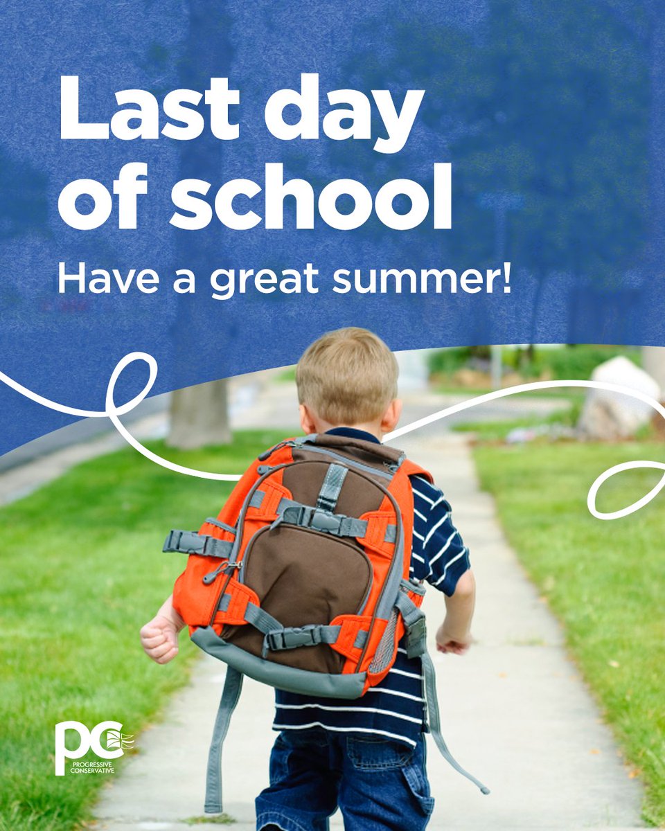 Happy last day of school to the students, teachers, staff, and everyone who works so hard during the school year!

Have a safe and fun summer — you’ve earned it!
