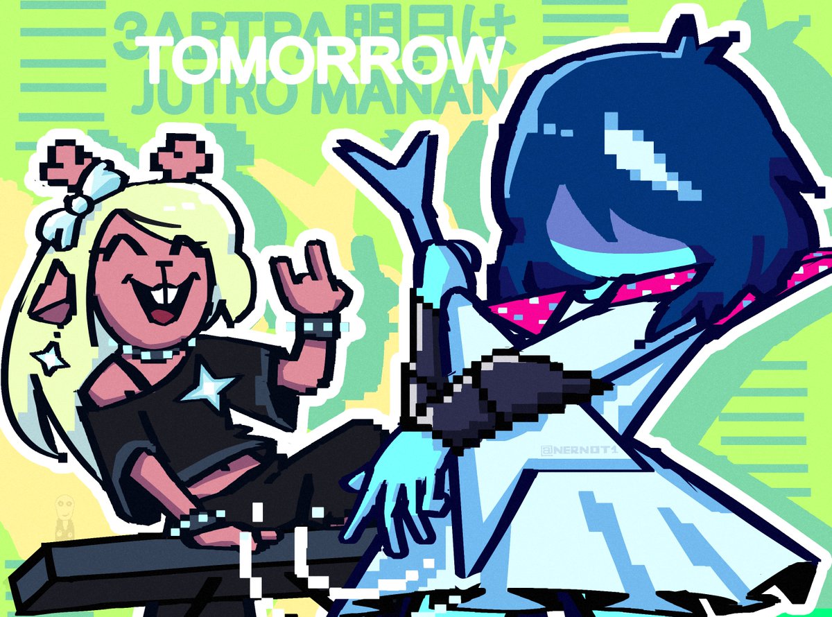 This is a repost, deltarune isn't actually tomorrow anymore.
#noelle #kris #deltarune