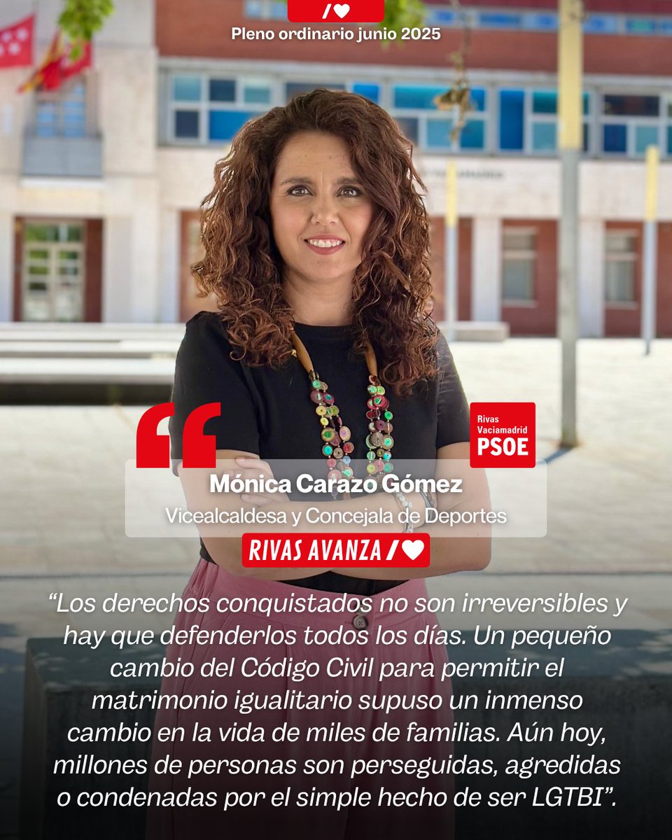 PSOE Rivas-Vaciamadrid (@psoerivas) on Twitter photo 🏳️🌈 Aún hoy, millones de personas son perseguidas por ser LGBTI. Por ello, seguimos defendiendo y luchando por una igualdad efectiva.
<a href="/monicacarazo/">M O N I C A 🍀</a> 🏳️🌈 Aún hoy, millones de personas son perseguidas por ser LGBTI. Por ello, seguimos defendiendo y luchando por una igualdad efectiva.
<a href="/monicacarazo/">M O N I C A 🍀</a>