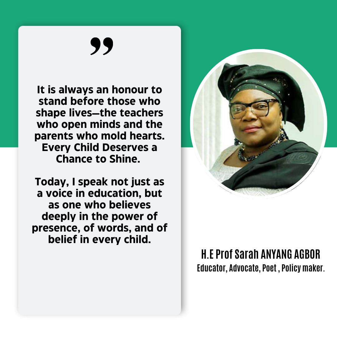 As educators, parents, advocates, and change-makers, we each carry the power to ignite potential in every child. It is within this spirit that I share these words—not only as an educator and policymaker, but as someone who believes in the extraordinary impact of presence,