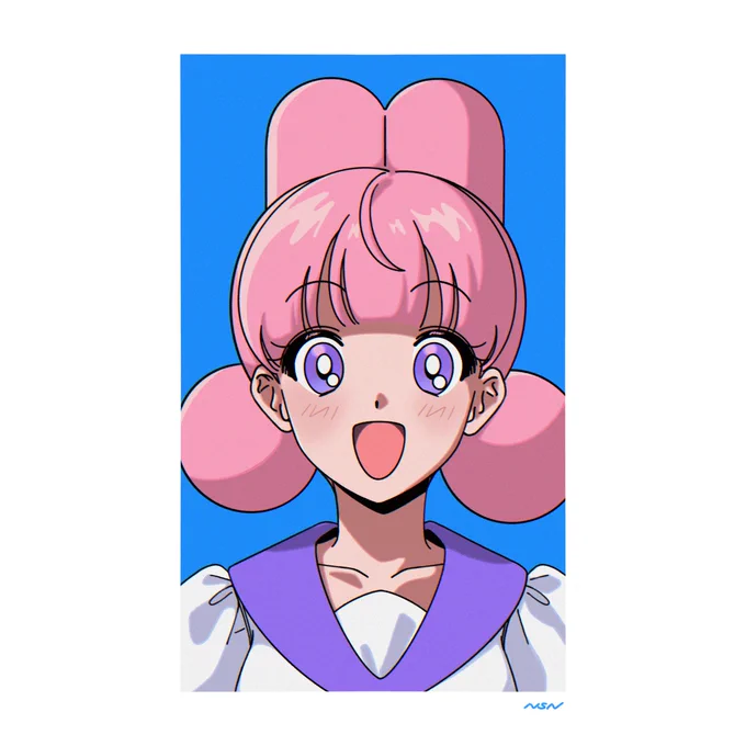 最近描いた女の子の絵、全部いい感じだから見てほしい