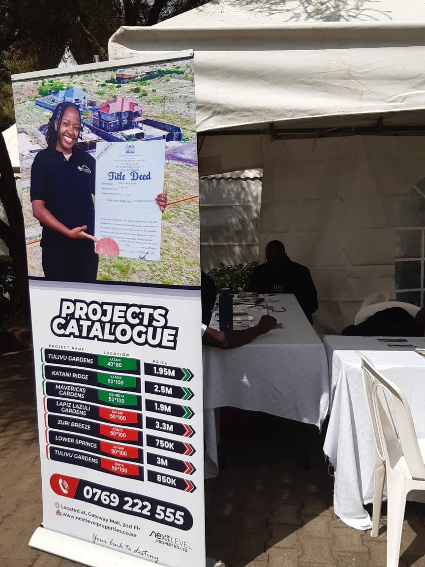 NLPKenya2025's tweet image. NEXTLEVEL PROPERTIES:  ACTIVATION UNDERWAY 💪 

Visit our booth at CBF business expo to explore prime, affordable land parcels with clear titles in strategic locations. Limited plots available—secure yours today.  

#NextLevelProperties #LandInvestment